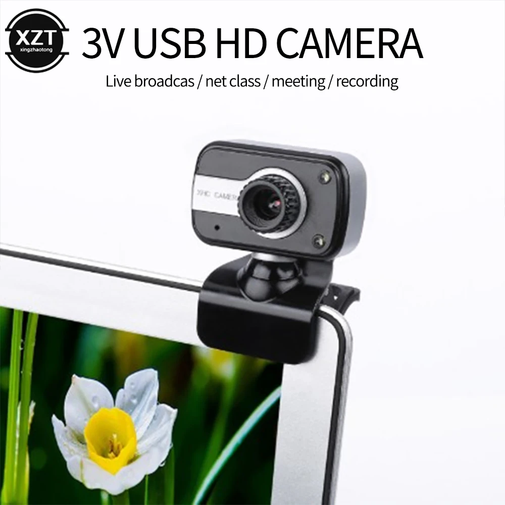 High-quality V3 USB HD Camera Drive Video Web Cameras Clip Camera Computer Webcam with Microphone Video Call Cameras