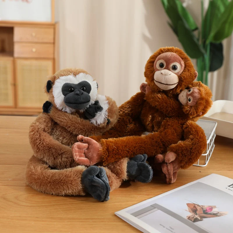 50/70CM Schöne Lange Arm Affe Suspension Plüsch Spielzeug Kreative Simulation Ausgesetzt Faultier Orang-utan Lemur Plushie Kissen puppe – Detail 21