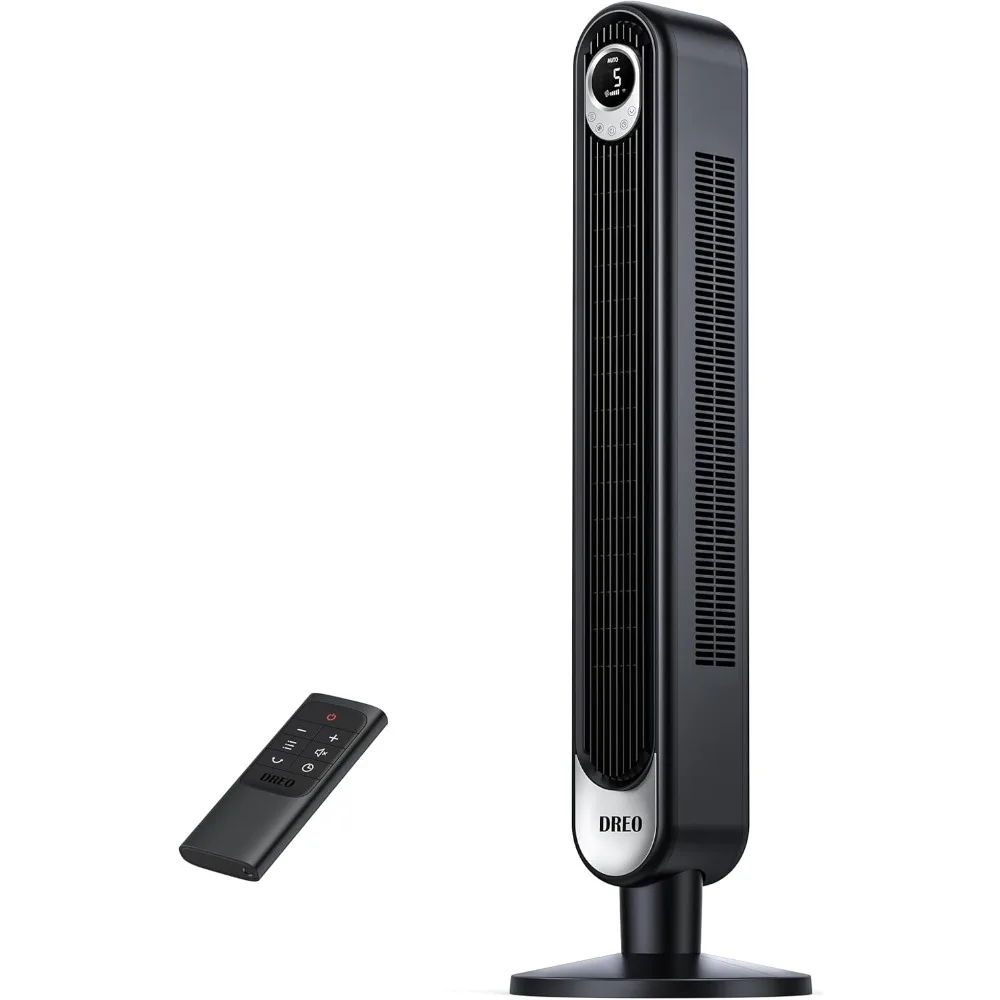 

Tower Fan for bedroom, 90° Oscillating Standing Fans, 25ft/s Floor fan with 6 Speeds, 4 Modes, 12H Timer, Remote, Quiet, 42 Inch