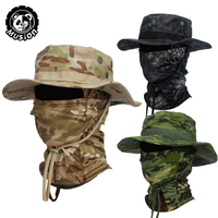 Musion Boonie Hat Balaclava Hat Suit Foldable Hat Sun Protection Fishing Cap Breathable Fisherman Outdoor Hunting Fishing Wide H