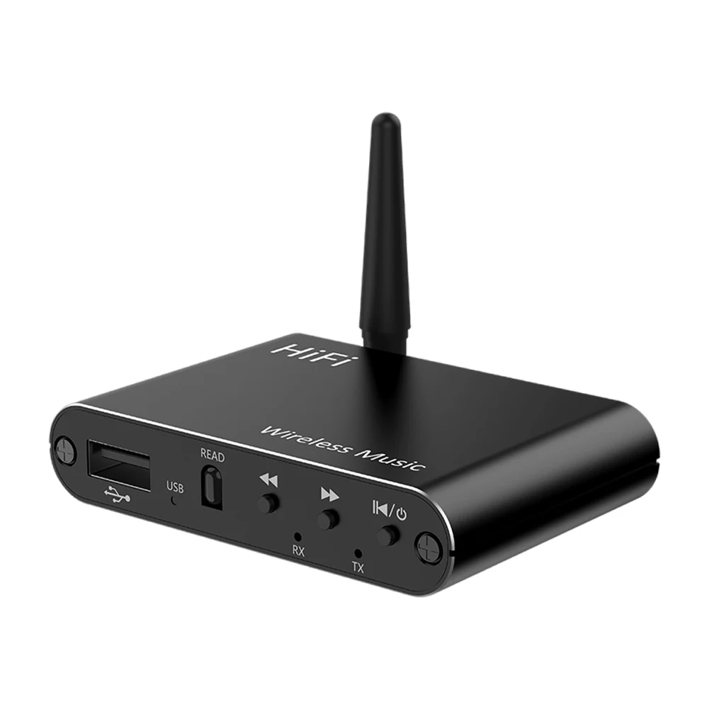 Bluetooth-Compatible 5.4 Audio Adapter 3.5mm Aux HiFi Wireless Stereo Receiver Transmitter W/ Remote Control for TV Home Stereo