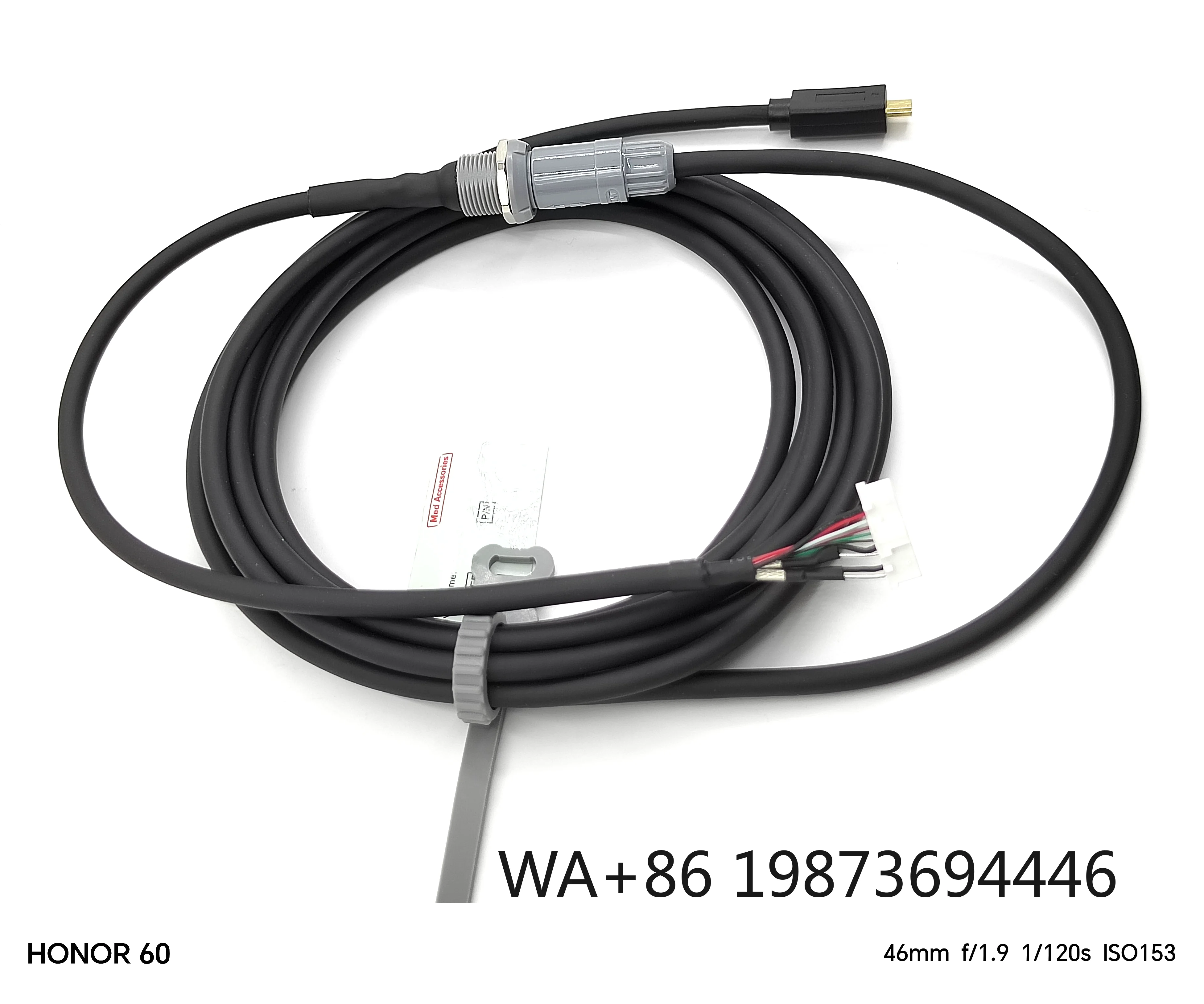 

Med Accessories OEM Custom Medical Internal Cable Assembly & Wire Harness Gray TPU RoHS