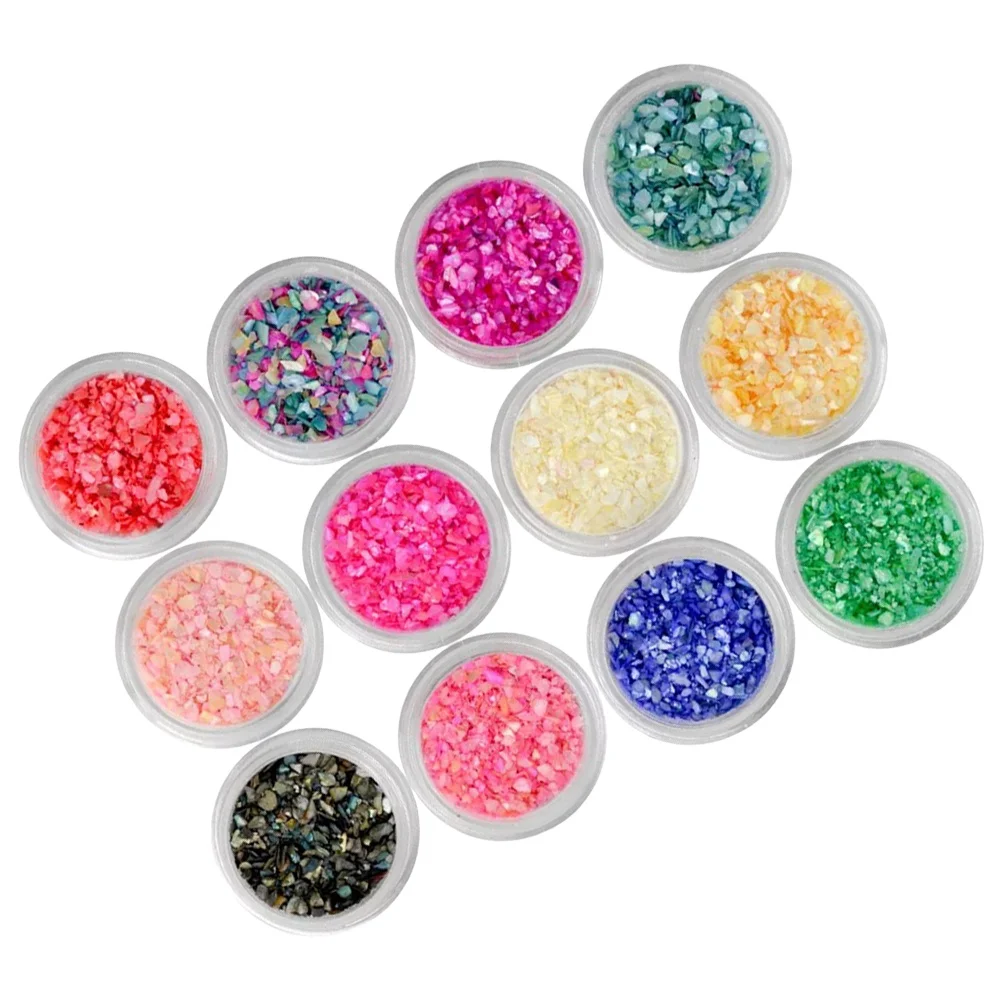 12Pcs Nail Powder Kit Fashion Customizable Manicure Decorations for Natural Or Artificial Nails Nail Polish Powder