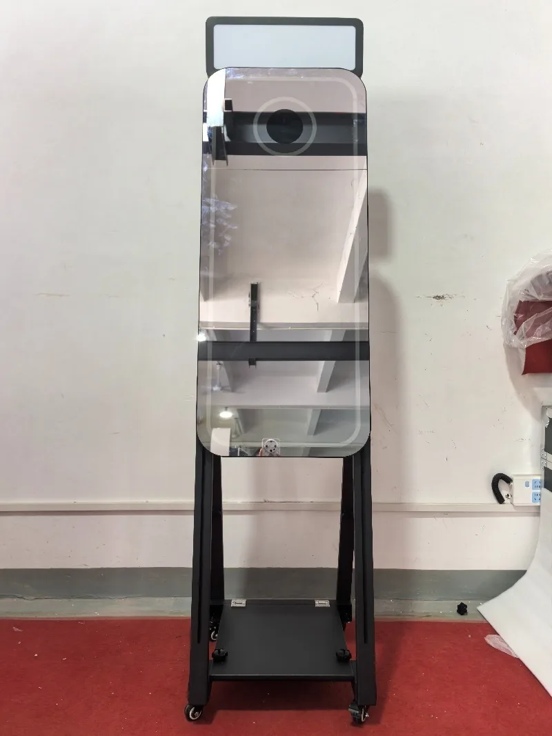Automatic Photo Booth Machine Commercial Photography Booth Interactive Selfie Station for Wedding Rental