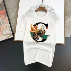 Luxury King Bee Brand Printed T Shirt Oversized Harajuku T-Shirt for Men's 2023 Summer Hip Hop Streetwear Cotton Loose Top Tees