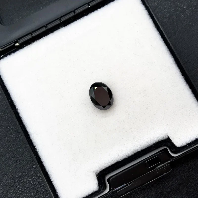 

Moissanite Stone Black Color Round Cut Combination Chain Gemstone for DIY Jewelry Making Pass Diamond Tester with Certificate