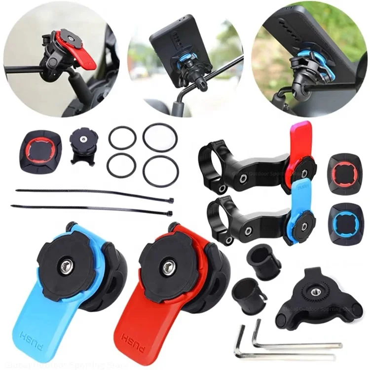 2023 Portable universal e-bIke motorcycle phone holder snap-on waterproof bicycle mobile phone holder