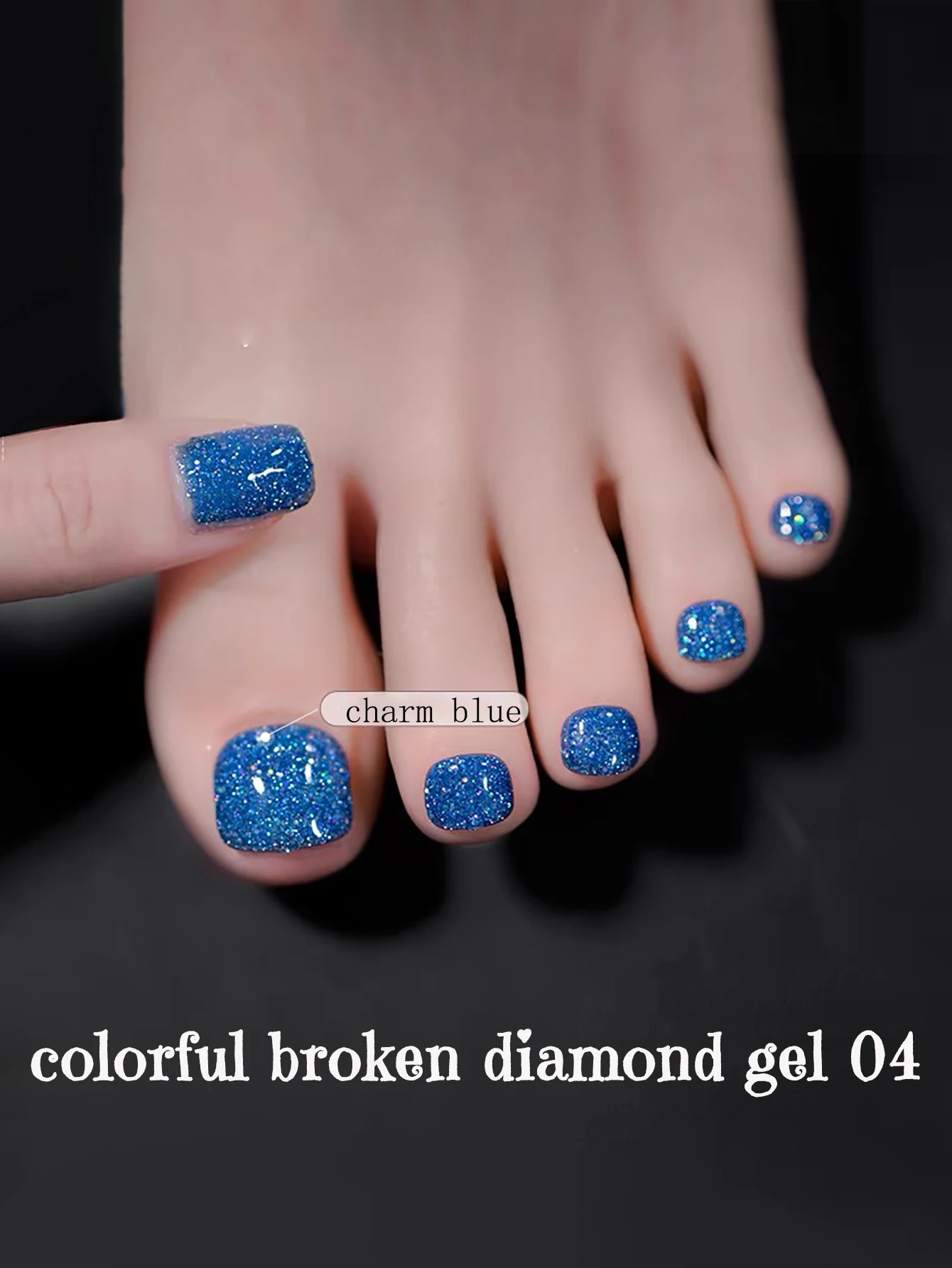 1-12 pçs tc explodindo colorido quebrado broca pé gel unha polonês 2025 vermelho branco novo salão de beleza dedicado dedo do pé fototerapia gel