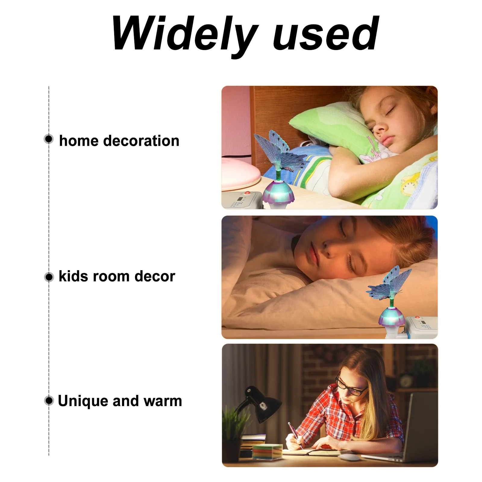 

Butterfly Night Light 3D Illusion Lamp Led Change Bedside Decor For Home Living Room Bedroom Study Visual Night