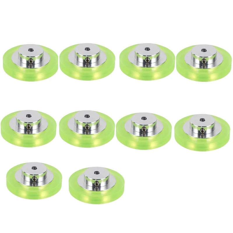 

10Pcs 200Mm Aluminum Polyurethane Industrial Encoder Wheel Measuring Wheel For Measuring Rotary Encoder