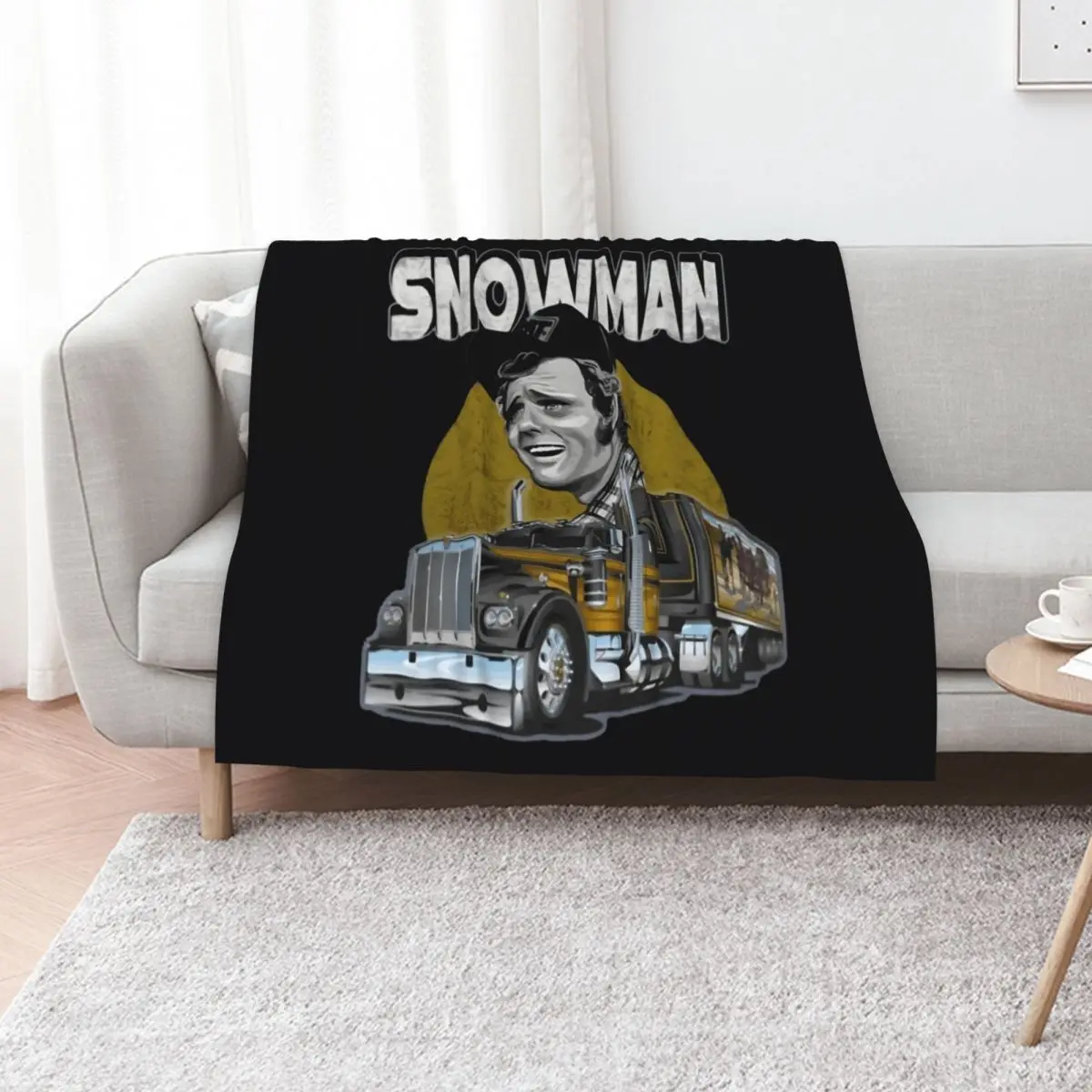 Jerry Reed Snowman \t \t\t Throw Blanket Cozy Home Blanket Gift for Christmas Holiday