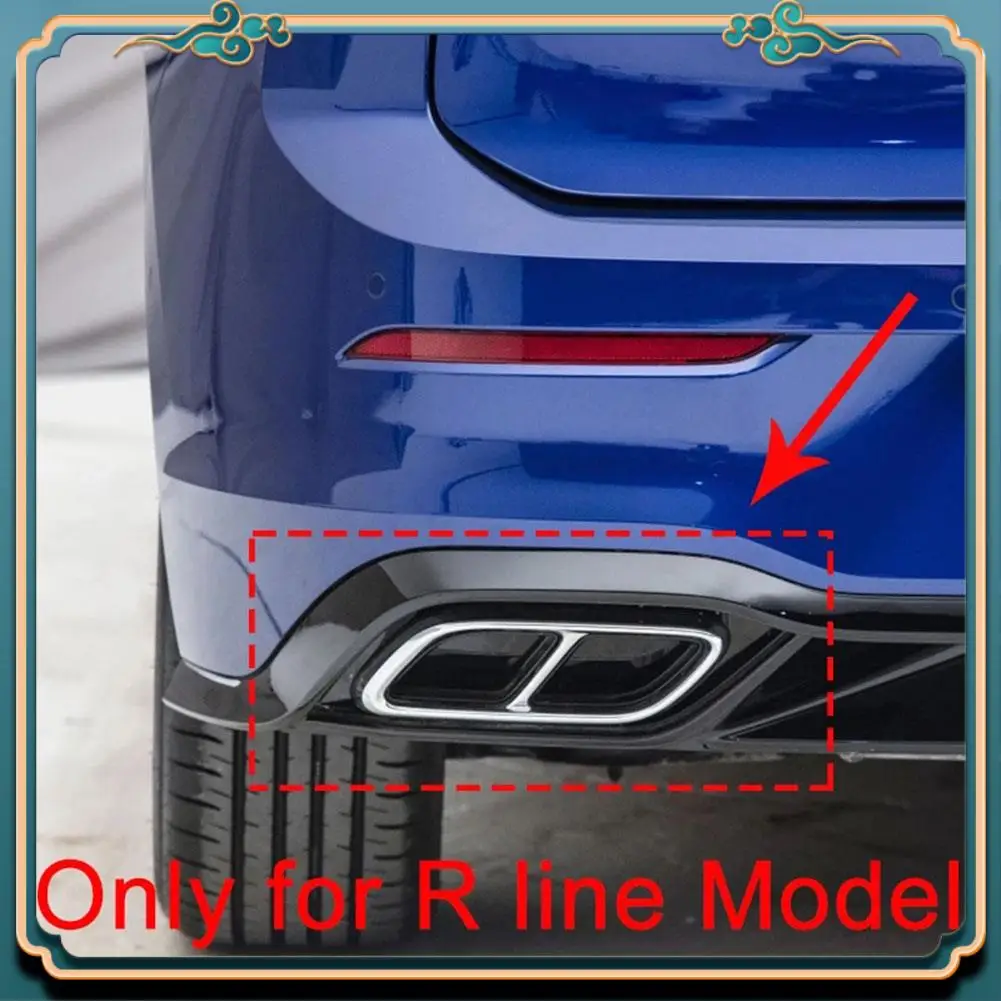 

L39A-автомобильная задняя выхлопная труба, накладка на наконечник глушителя для Golf 8 MK8, аксессуары 2020 2021