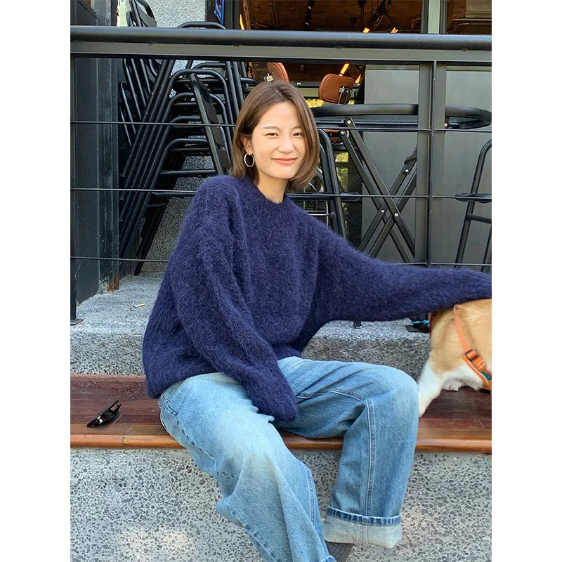 

Wool Cozy Soft Sweater 2025 Winter Long Sleeve Knitwear