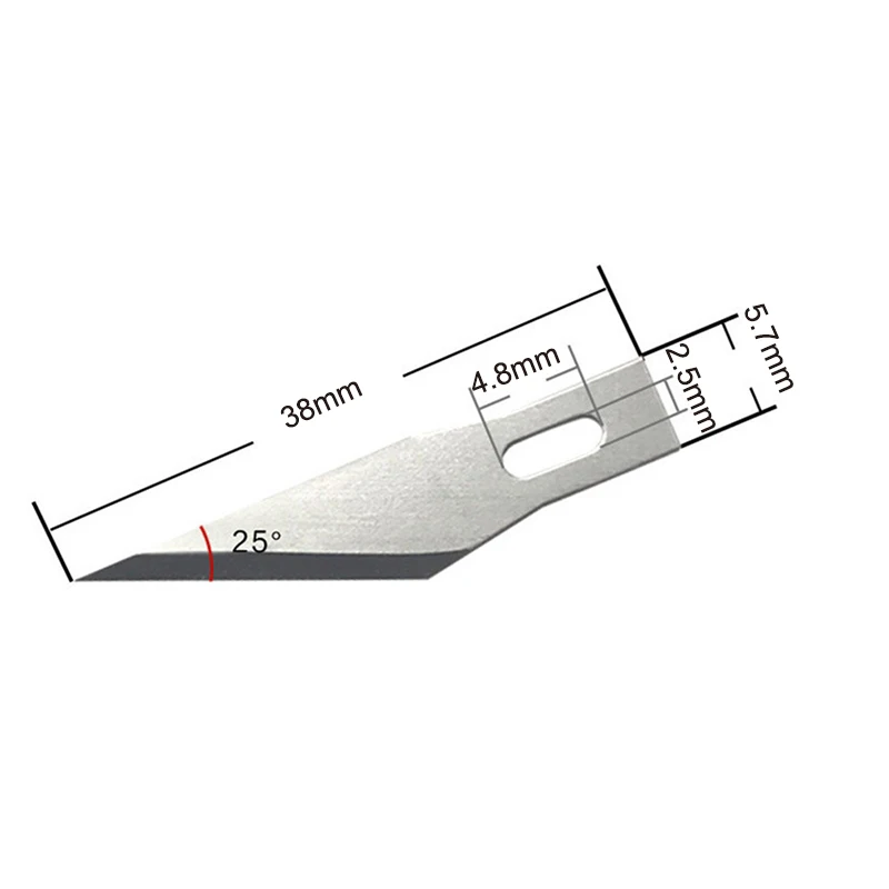 Silver Metal Carving Knife DIY Sculpture Model Making Aluminum Rod Art Knife Wood Carving Blade Hand Tool Set image 6