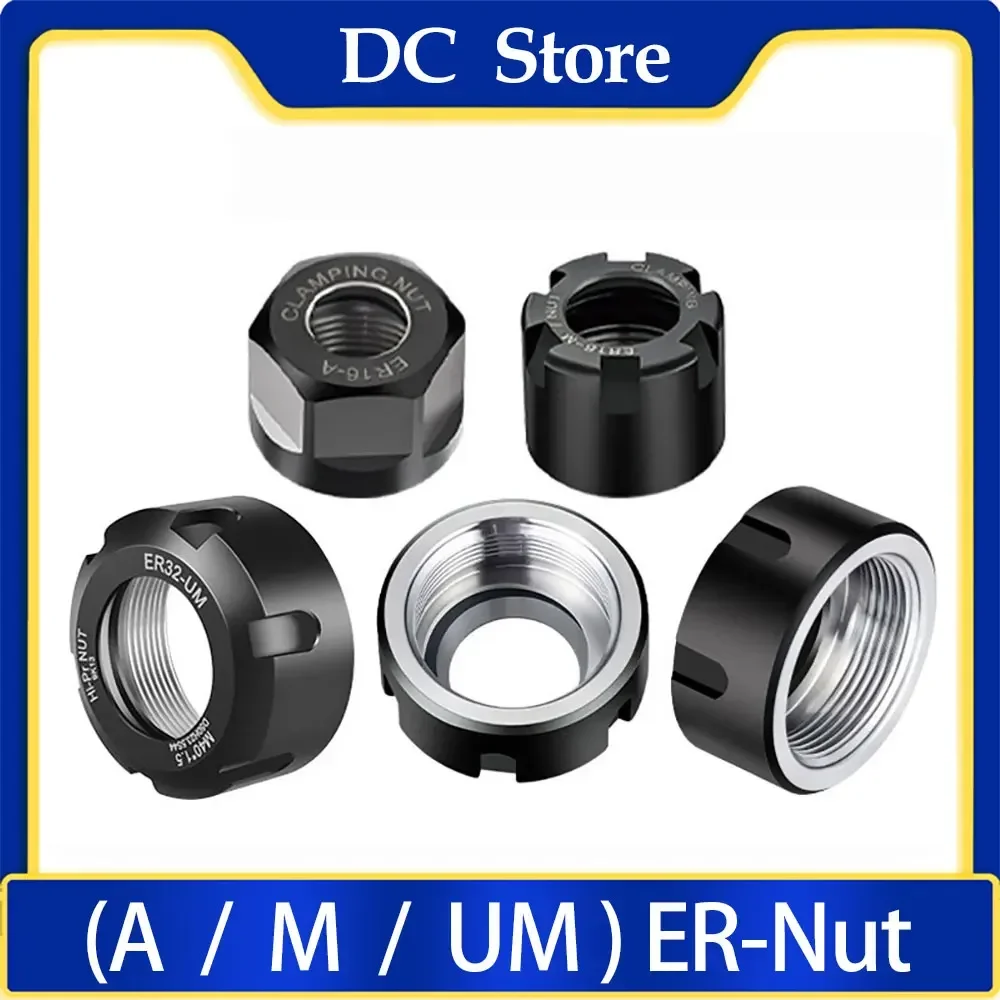 

1PC Precision Balanced Collet Nut ER11 ER16 ER20 ER25 ER32 ER40 NUT Spring Collect Nut Clamping CNC Milling Engraving Machine