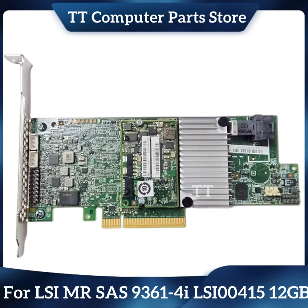 

TT For LSI MR SAS 9361-4i LSI00415 12GB Array Card With 1 GB Cache 03-25420-02D Fast Ship