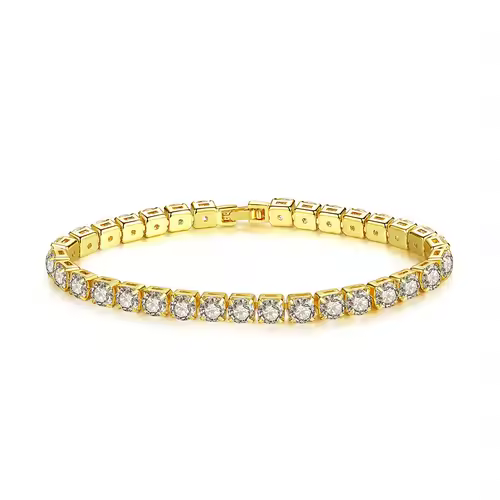 Women's Fashion 4mm Zirconia Tennis Bracelet Crystal Charm Designer Thin Chain Wedding Jewelry - Image 7