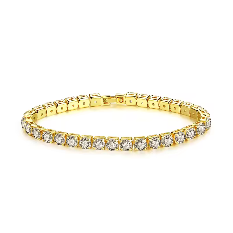 Women's Fashion 4mm Zirconia Tennis Bracelet Crystal Charm Designer Thin Chain Wedding Jewelry - Image 7