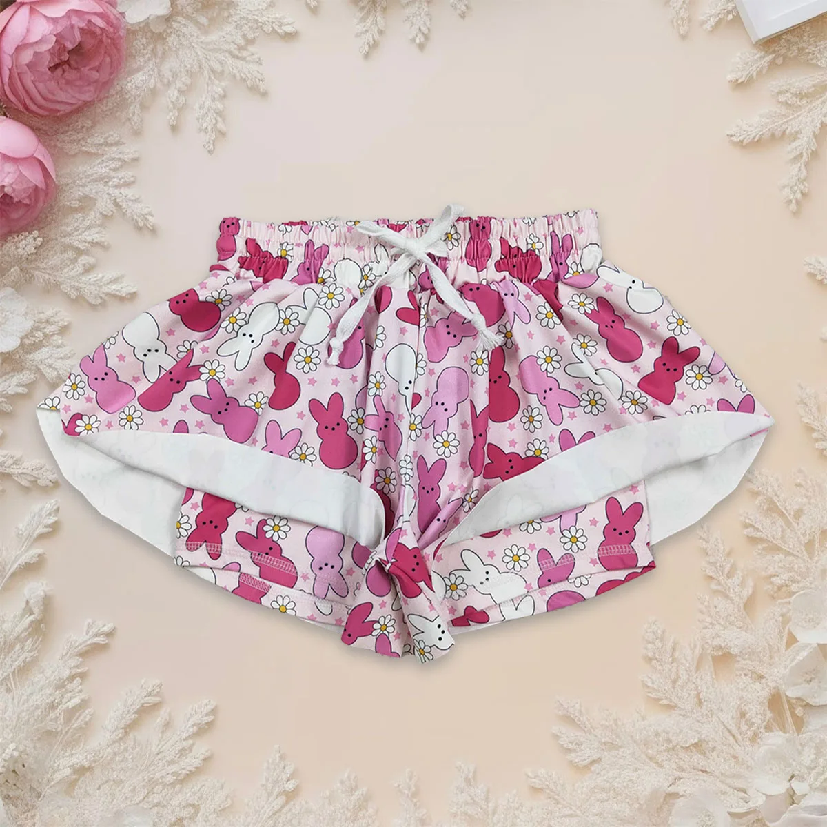 

Baby Girls Shorts Toddler Summer Ruffles Rabbit Bunny Easter Skort Skirts Bottom Infant Kids Children Boutique Clothes Wholesale