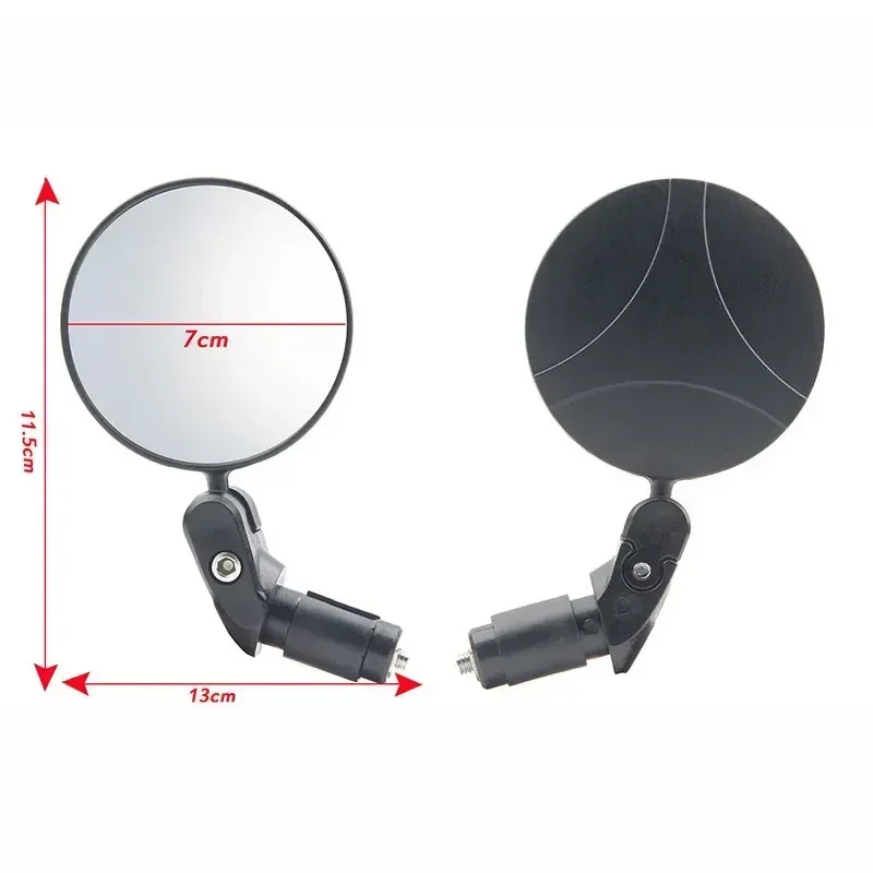 1/2PCS specchietto retrovisore universale per bicicletta regolabile ruota grandangolare manubrio da ciclismo vista posteriore per accessori per bici da strada MTB
