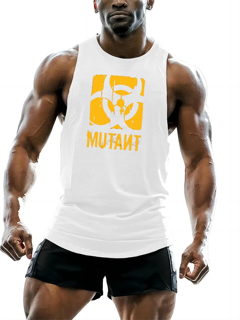 Camiseta sin mangas con gráfico de Mutants para gimnasio para hombre, chaleco deportivo sin mangas con estampado 3D, camisetas informales de secado rápido de gran tamaño