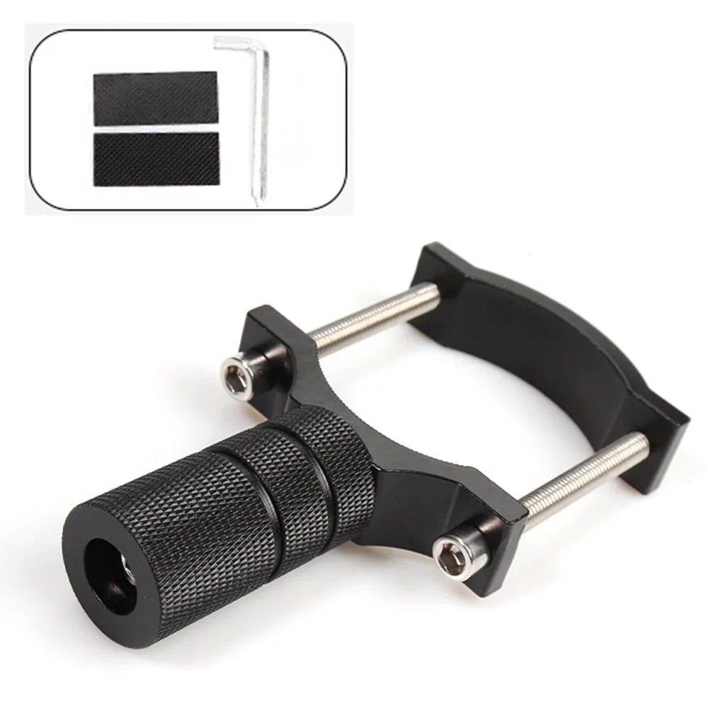 

Universal Motorcycle Headlight Bracket Aluminium Alloy Adjustable Headlight Clamps Crash Guard Black Bumper Headlight Bracket