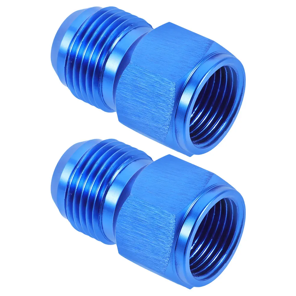 

2Pcs Aluminum Alloy Fuel Line Oil Cooler Connector Male Female Adapter Automotive Quick Connect Fitting Car Fuel Line Adapter