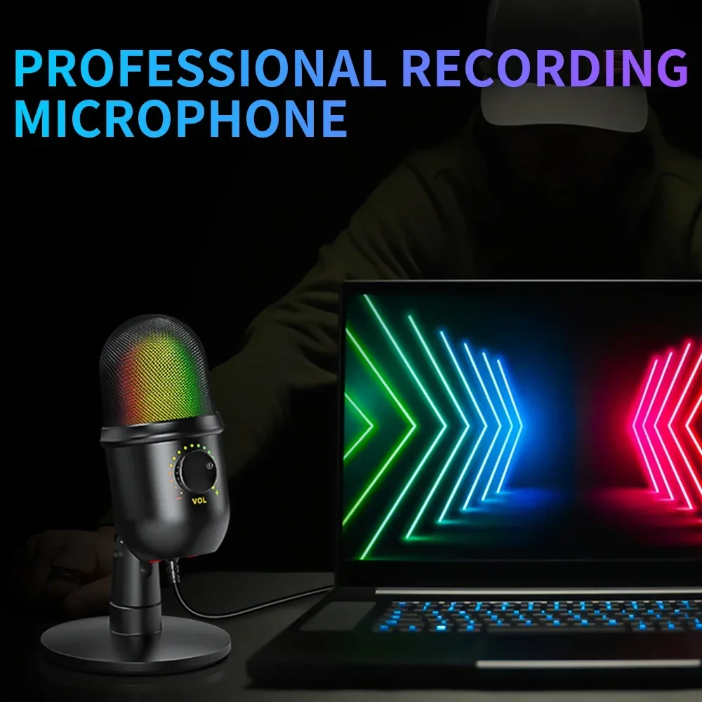 Professional USB microphone computer laptop recording conference game video media noise reduction microphone