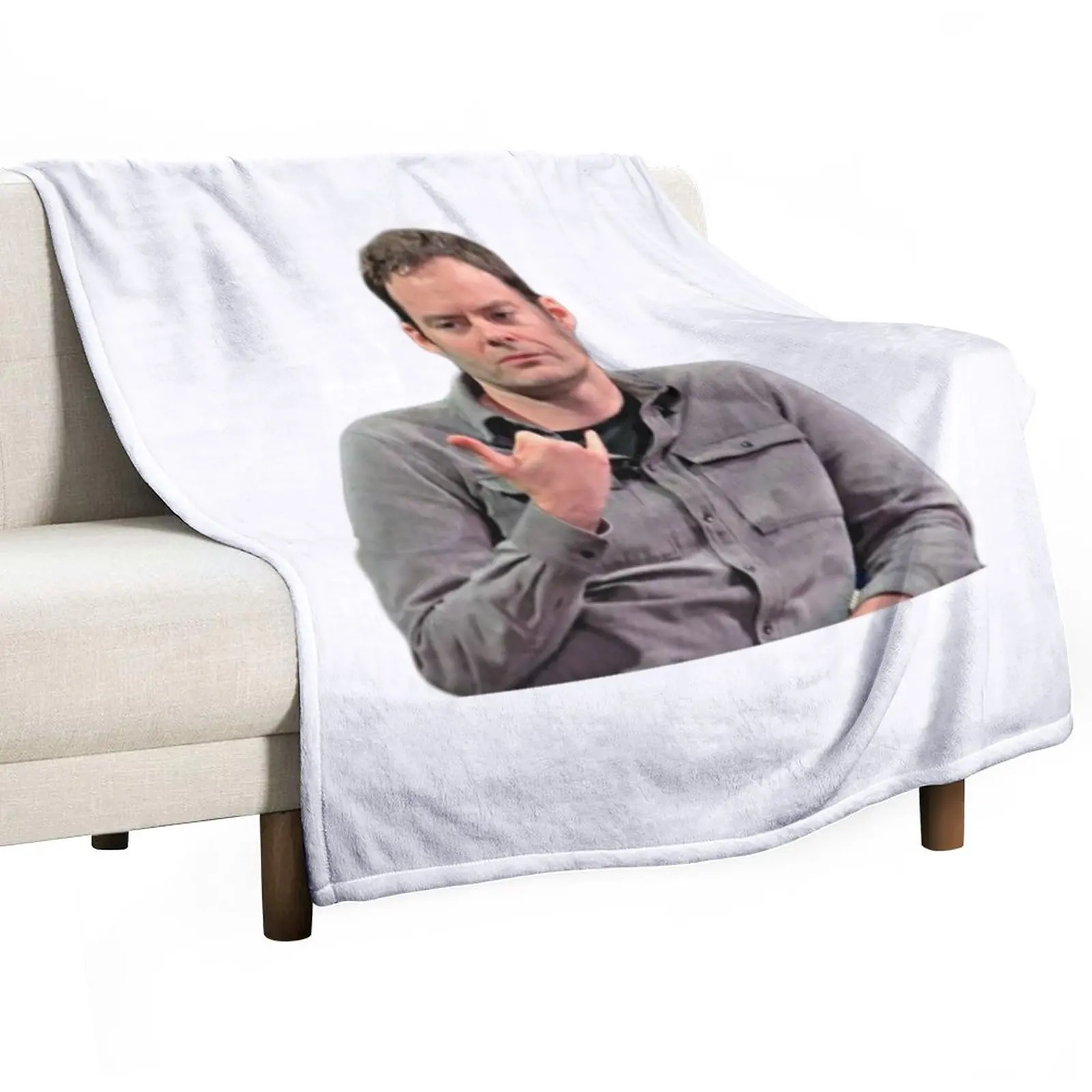 bill hader Throw Blanket Blanket For Sofa Thin Blankets Flannel Fabric