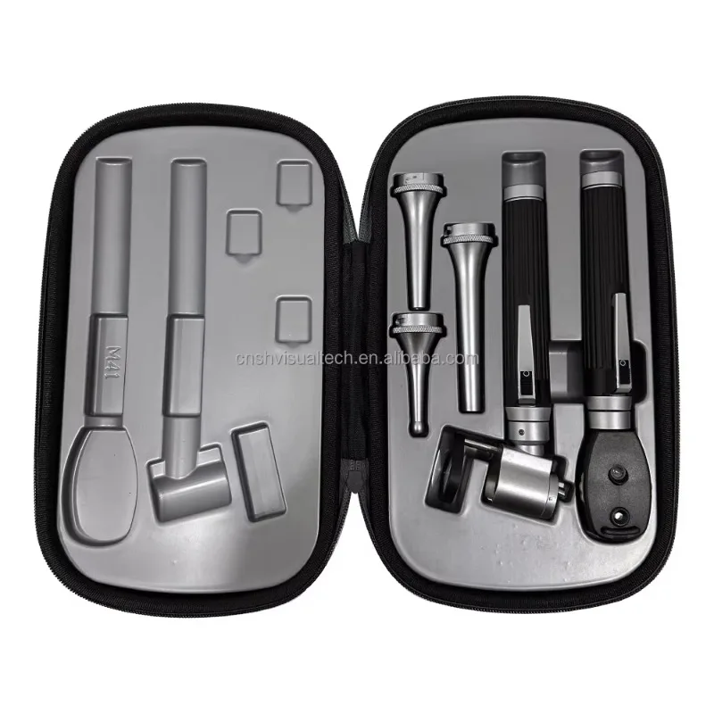 Portable Ophthalmic Equipment Ophthalmoscope Otoscope Set  LED Light Source