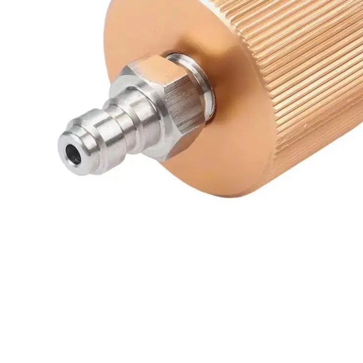 Air Filter and Oil Water Separator for High Pressure Hand Pump M10*1 Connector Seamless Aluminum for Long Lasting Use