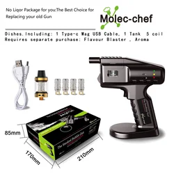Flavor Blaster Kit for Cocktail Smoker Bubble Gun Barman Bartender Kit Smok Food Accessories Home Brewing & Wine Making Barware