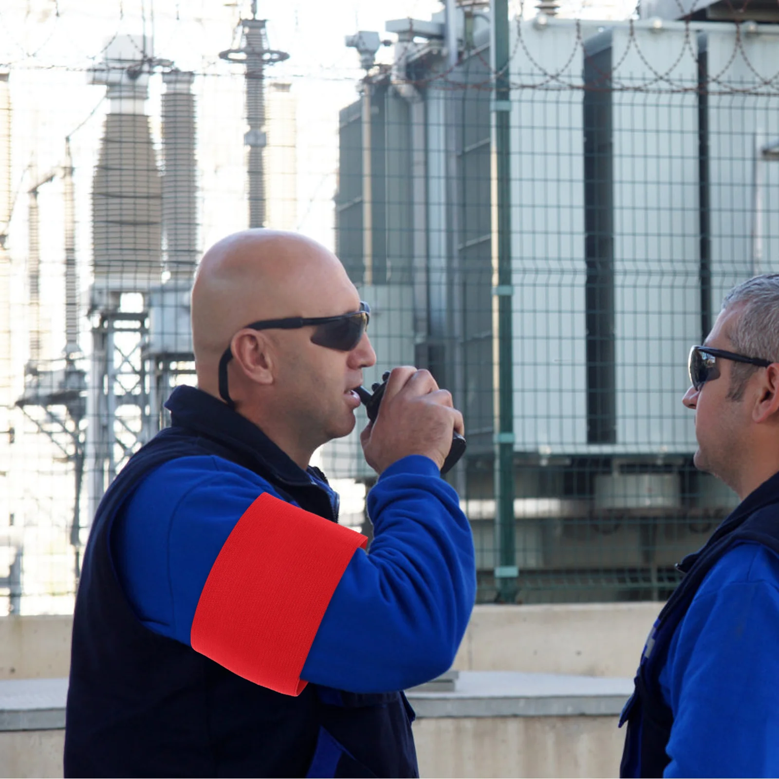 

4pcs Safety Officer Armband Sleeve Identification Marking Team Division Strap Nonslip Detachable Event Organizer Football Youth