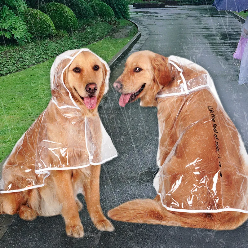 

Dog raincoat, poncho, large and medium-sized dog, large and small dog pet clothing