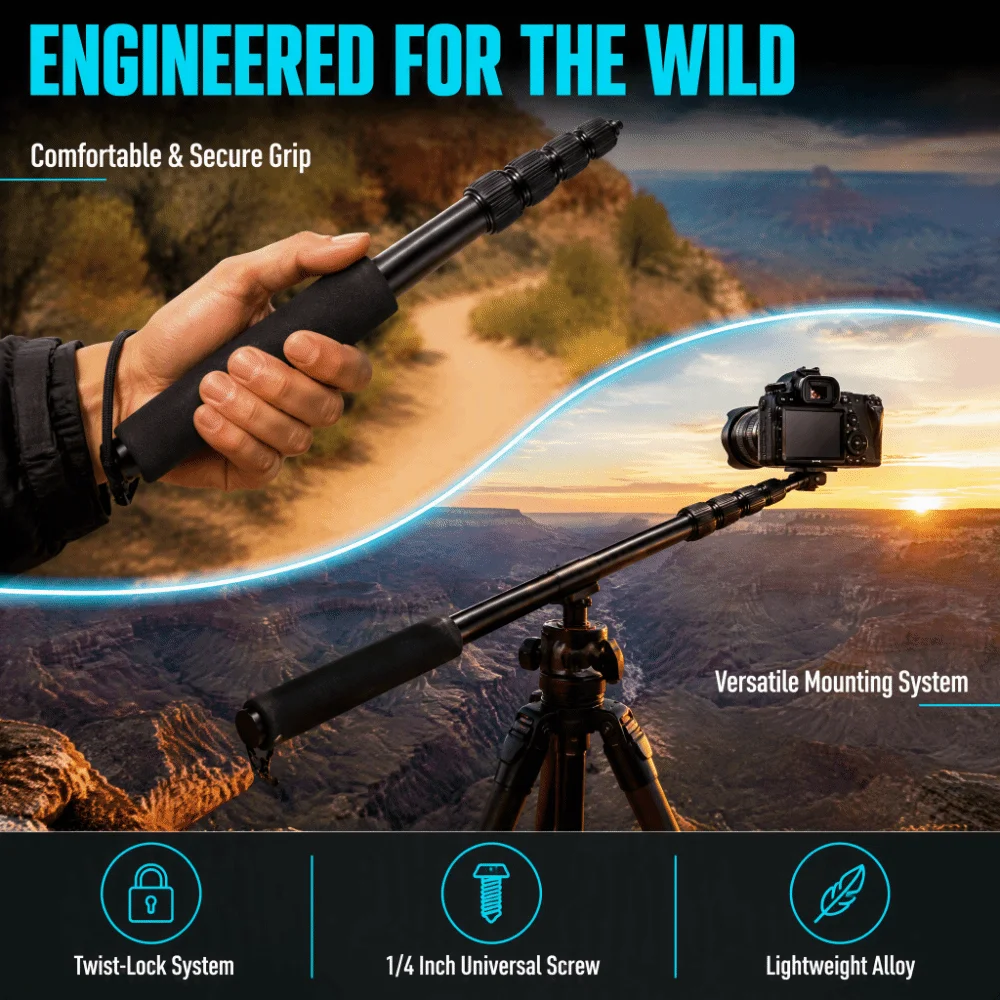 1pc Portable 1/4 Inch Screw Mic Boom Arm Locking System Aluminum Alloy Microphone Boom Pole Handheld Mic Boom Pole For Interview