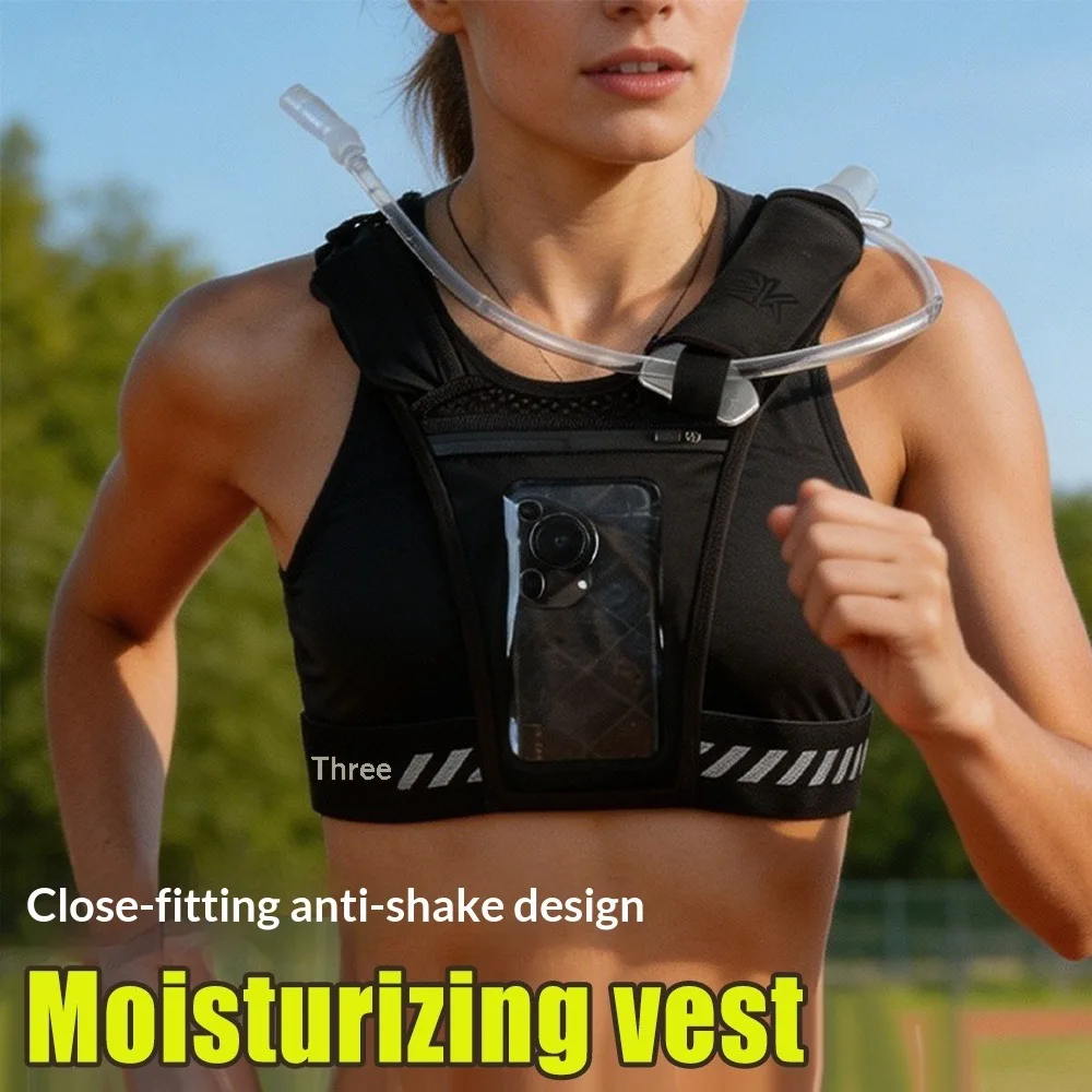 Running Backpack Vest Touchscreen Phone Compatible Trail Running Vest Ultra Light Breathable Large Capacity For Marathon Fitness
