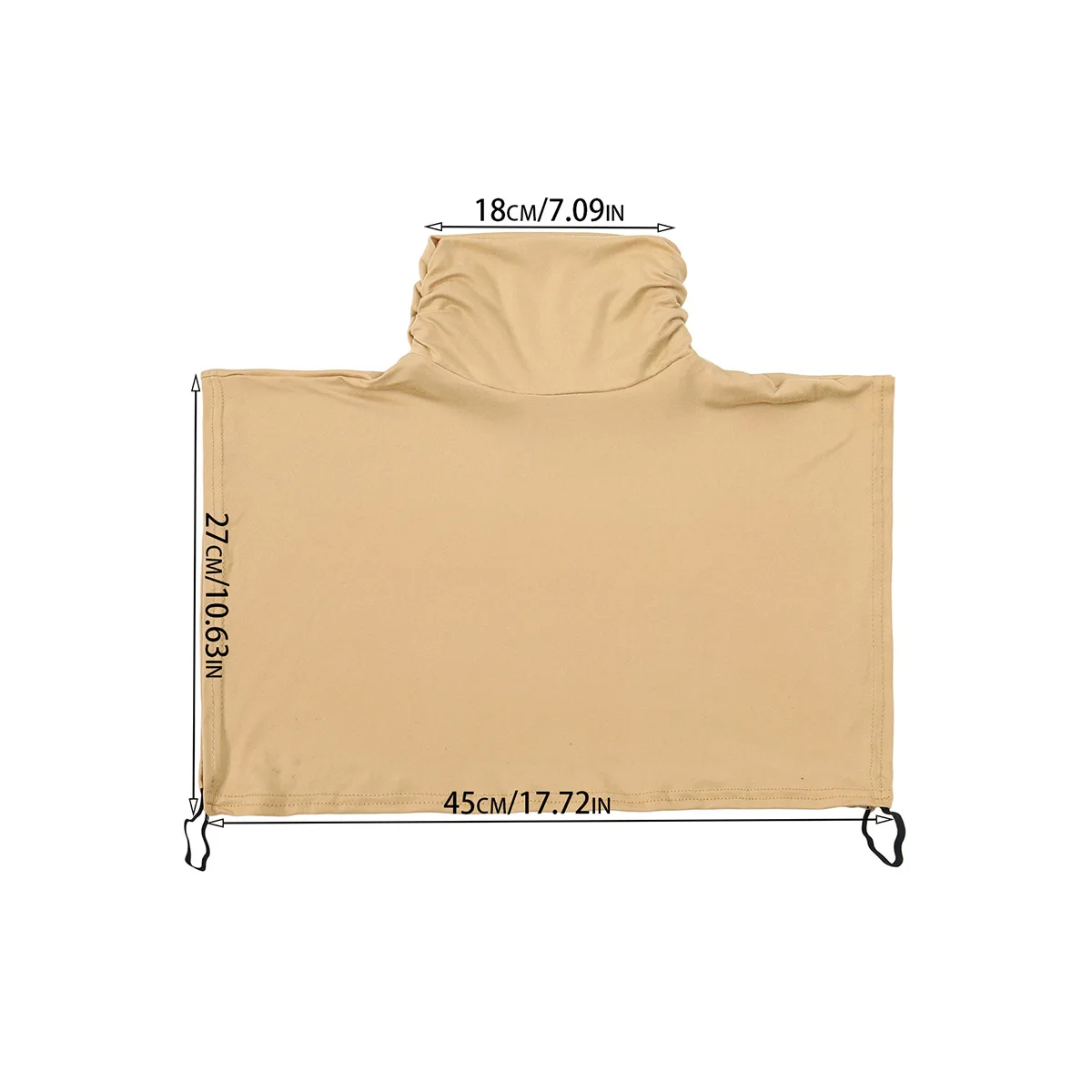 New Womens Muslim Modal Fake False Collar Islamic Hijab Extensions Turtleneck High Neck Cover Warmer Bright Solid Color Half Top