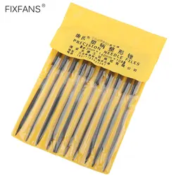 3x140mm Steel Needle File Set Round Flat Triangle Shaped Files Repair Tool for for Wood Metal Plastic and Jewelry Precision Work