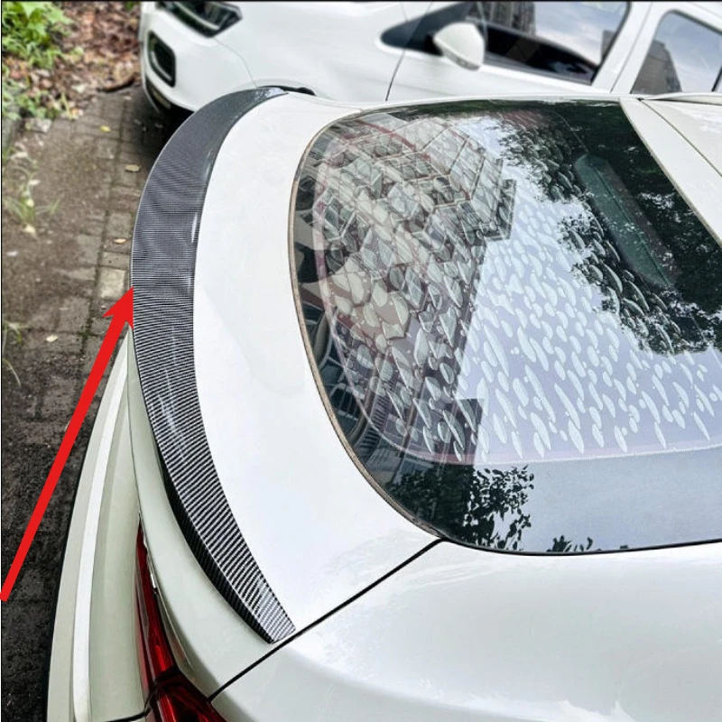 سيارة الخلفي الجذع الأوسط الثابتة الفاصل لسيارات BMW X4 F26 2014-2018 سقف المفسد الشفاه الذيل الجناح طقم الجسم ضبط الملحقات الأسود #1