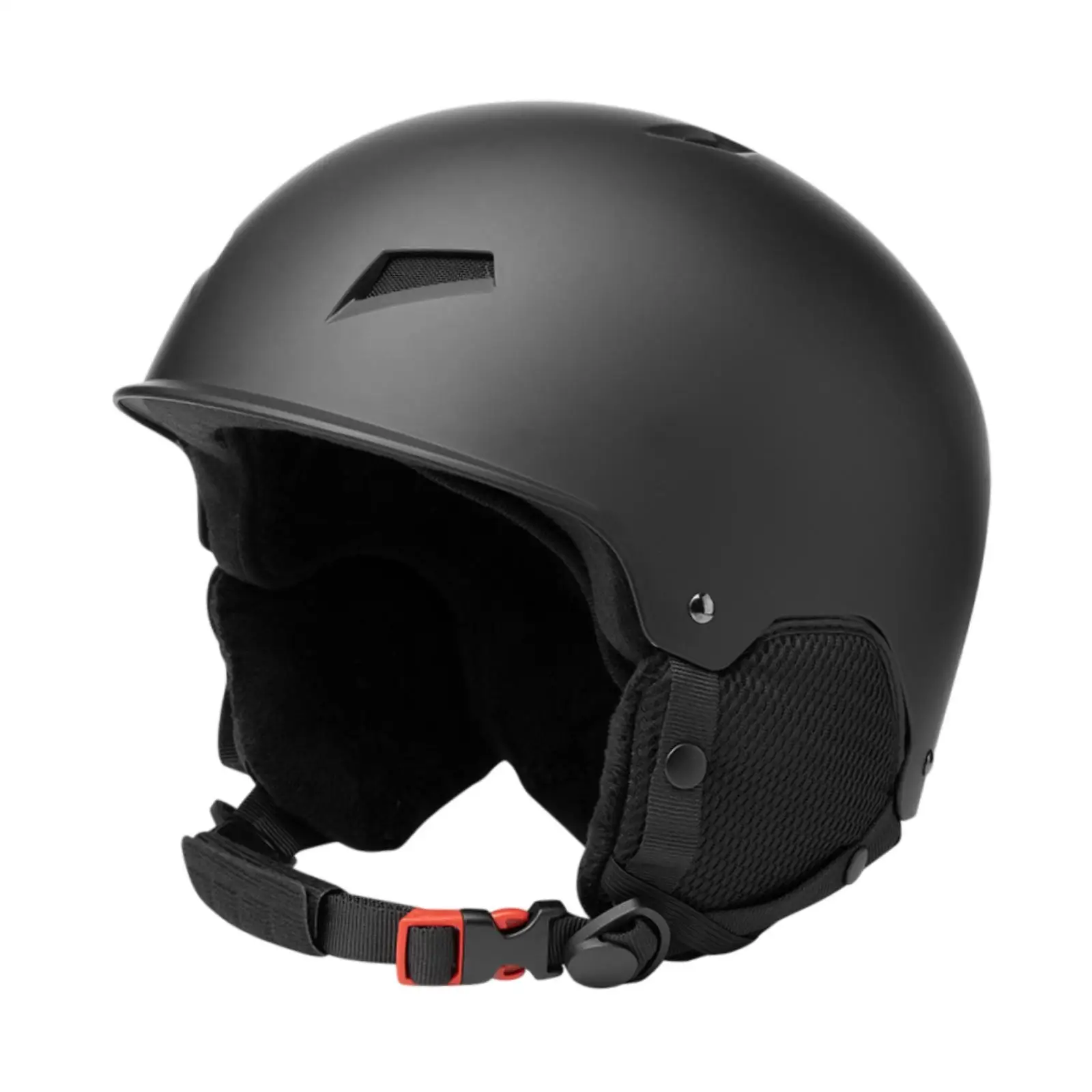 Ski Helmet for Women Men Snowboard Helmet Adjustable Fit Snowboarding Helmet S Black