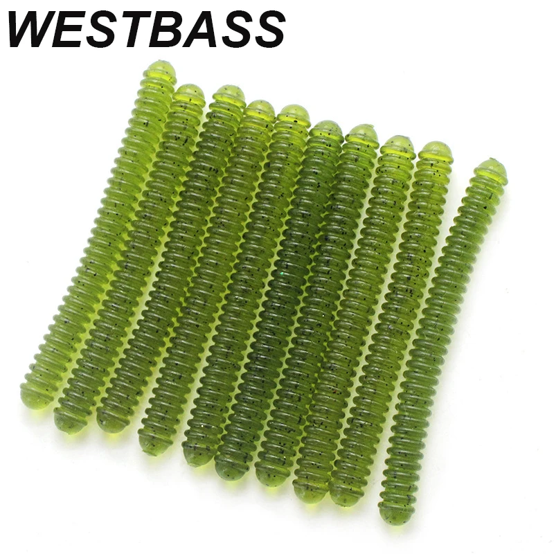 WESTBASS 1PX Soft Worm Bait 95mm-5.5g Silicone Fishing Lure Rubber Earthworm Wobbler Sandworm Swimbait miękka przynęta lurre