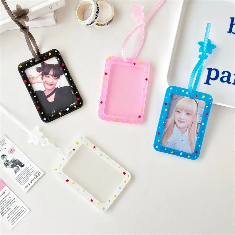 Kpop 3 Inch Photo Card Card Holder Postcard Card Holder Idol Fine Photo Display Frame Collector Card Lomo Card Binder Photocards