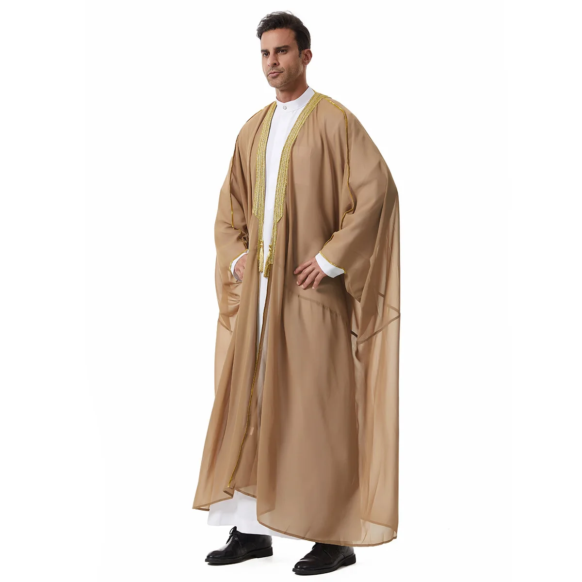 

Muslim Men Robe Jubba Thobe Kimono Dishdasha Islam Clothing Dubai Saudi Abaya Prayer Kaftan Bisht Thoub Kimono Daffah Dishdasha