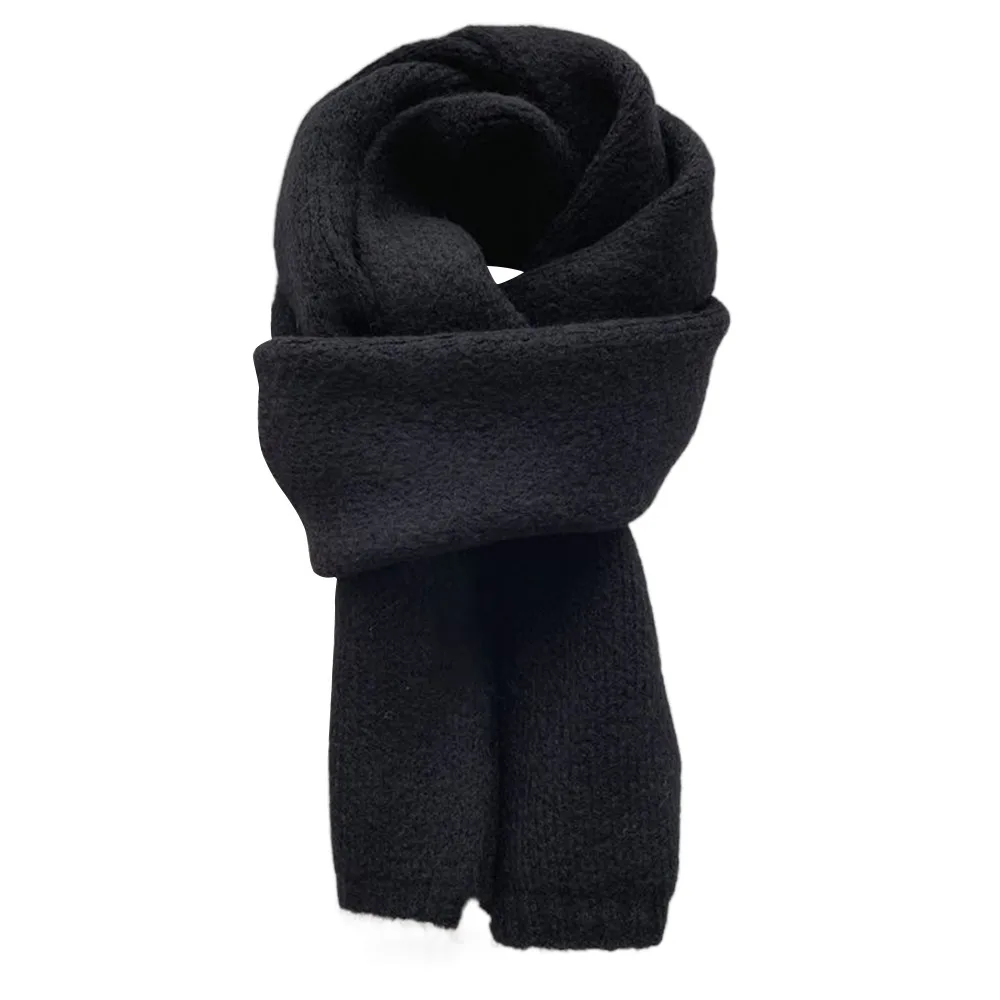 

Neck Guard Shawl Solid Color Knit Scarf Windproof Thicken Neck Scarf Neck Warmer Winter Warm