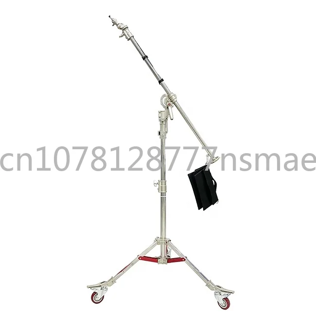 

Heavy Du Ty Stainless Steel Boom Light Stand,Stand Height 93-172CM,Crossbar 145-245cm