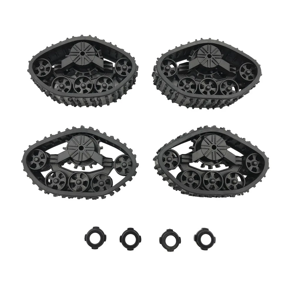 4pcs WPL B14 B24 C14 C24 Fayee FY001 FY002 FY003 FY004 Track Wheels Snow Tires RC Car Truck DIY Modified Upgrade Accessories