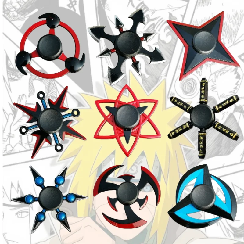 Naruto Anime mercancía dibujos animados Fidget Spinner personalidad creativa elegante de alta velocidad de larga duración silencioso Spinner niños juguete para regalo