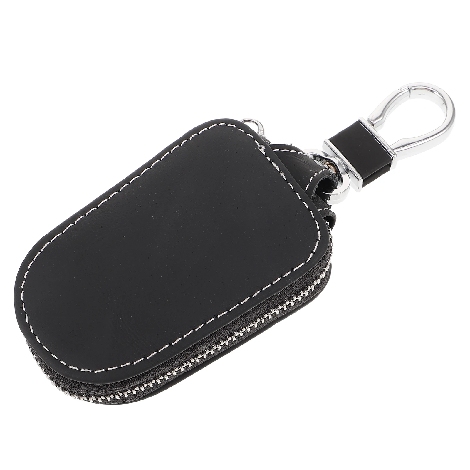 

Key Case Car Fob Bag Cover Pouch Zipper Protector Storage Black Automotive Men and Women