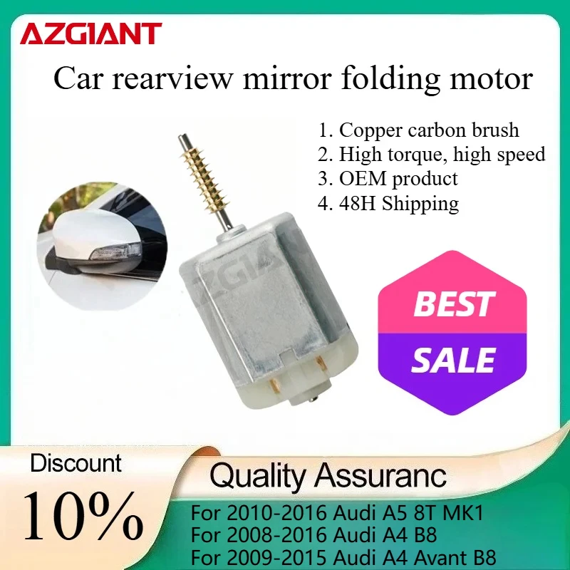 

AZGIANT Car rearview mirror folding motor for 2018-2023 Audi S6 C8/S4 B8 2008-2016/A5 Coupe 8T3 2007-2012 New replacement parts