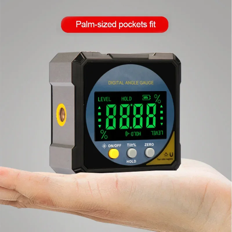 Laser Digitale Gradenboog Inclinometer Oplaadbare Hoekliniaal Inclinometer Niveau Hoek Goniometer Magneet Tilt Meetinstrument